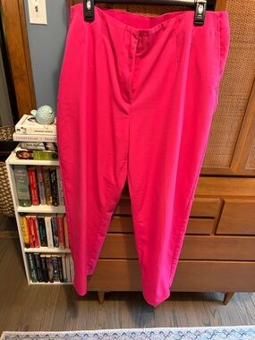 H&M Hot Pink High-Waist Trousers